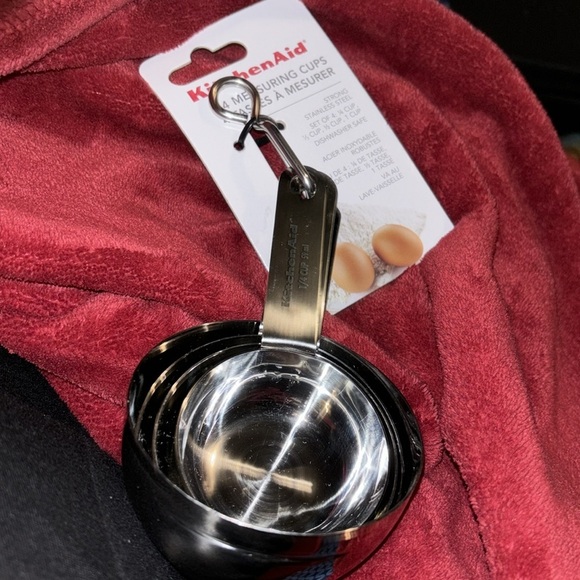 Kitchen Aid Stainless  steel measuring cups set of 4 New - Picture 6 of 11